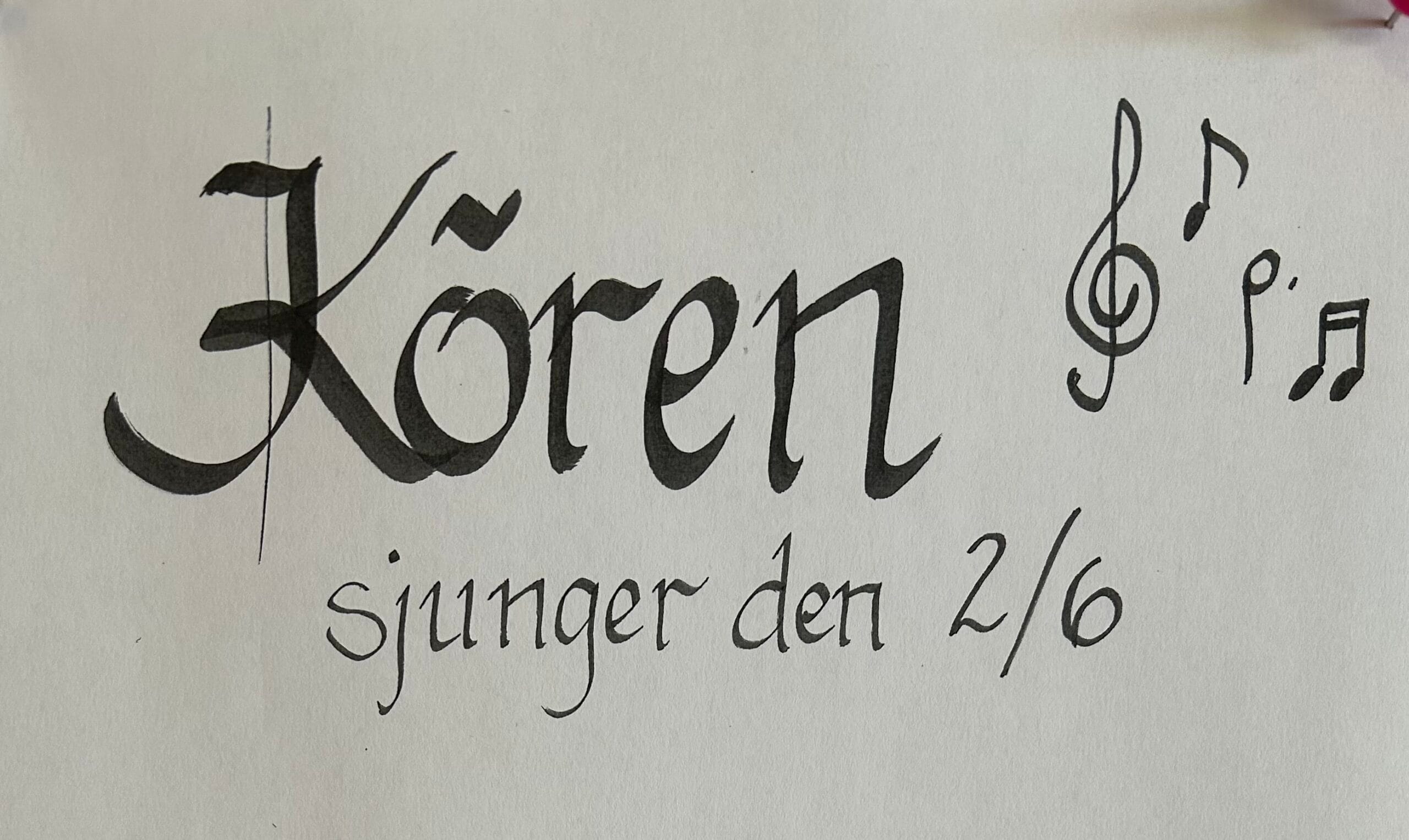 Sjunger Text Kören sjunger in våren! - Sannerudskyrkans församling